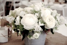 ranunculus table centrepiece